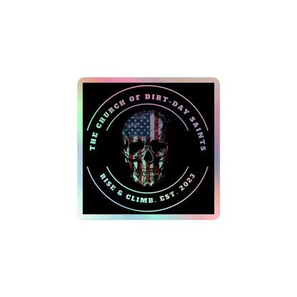 "Rise & Climb" with Skull (Holographic stickers)